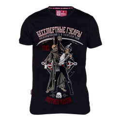 Футболка Mother Russia 'Бессмертные гусары' (Черный, S)