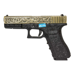 Пистолет газовый WE Glock 17 Gen.3, бронзовый Пистолет газовый WE Glock 17 Gen.3, бронзовый