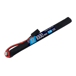 Аккумулятор 7.4В 1000мАч АК-тип LiPo 20С BlueMAX Т-разъем /169*15*10