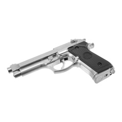 Пистолет газовый WE Beretta M92F, хром Пистолет газовый WE Beretta M92F, хром