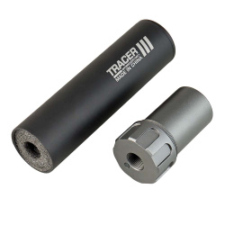 Трассерная насадка-глушитель WOSPORT Flash Silencer L (158 мм), черный Трассерная насадка-глушитель WOSPORT Flash Silencer L (158 мм), черный