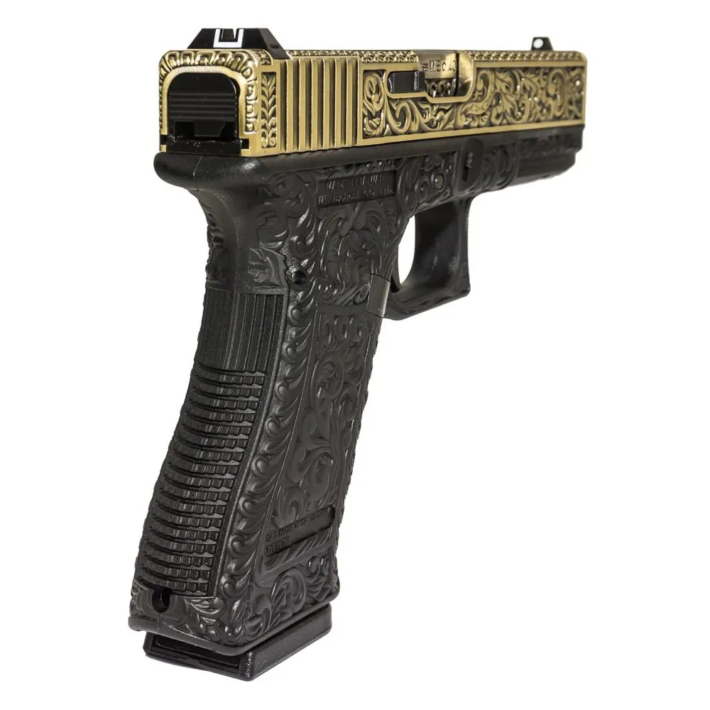 Пистолет газовый WE Glock 17 Gen.3, бронзовый