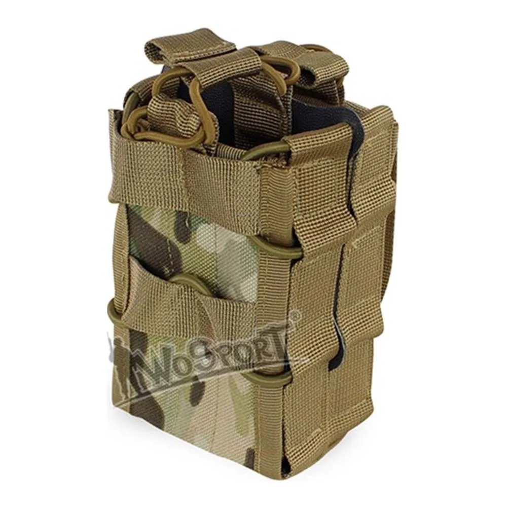 Подсумок для магазинов АК WOSPORT Double Storage Bag, открытый, двойной