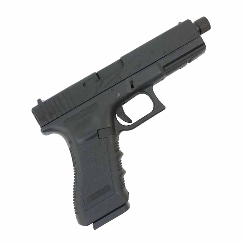 Пистолет газовый KJWorks Glock 18,авто, резьб. п/глушитель