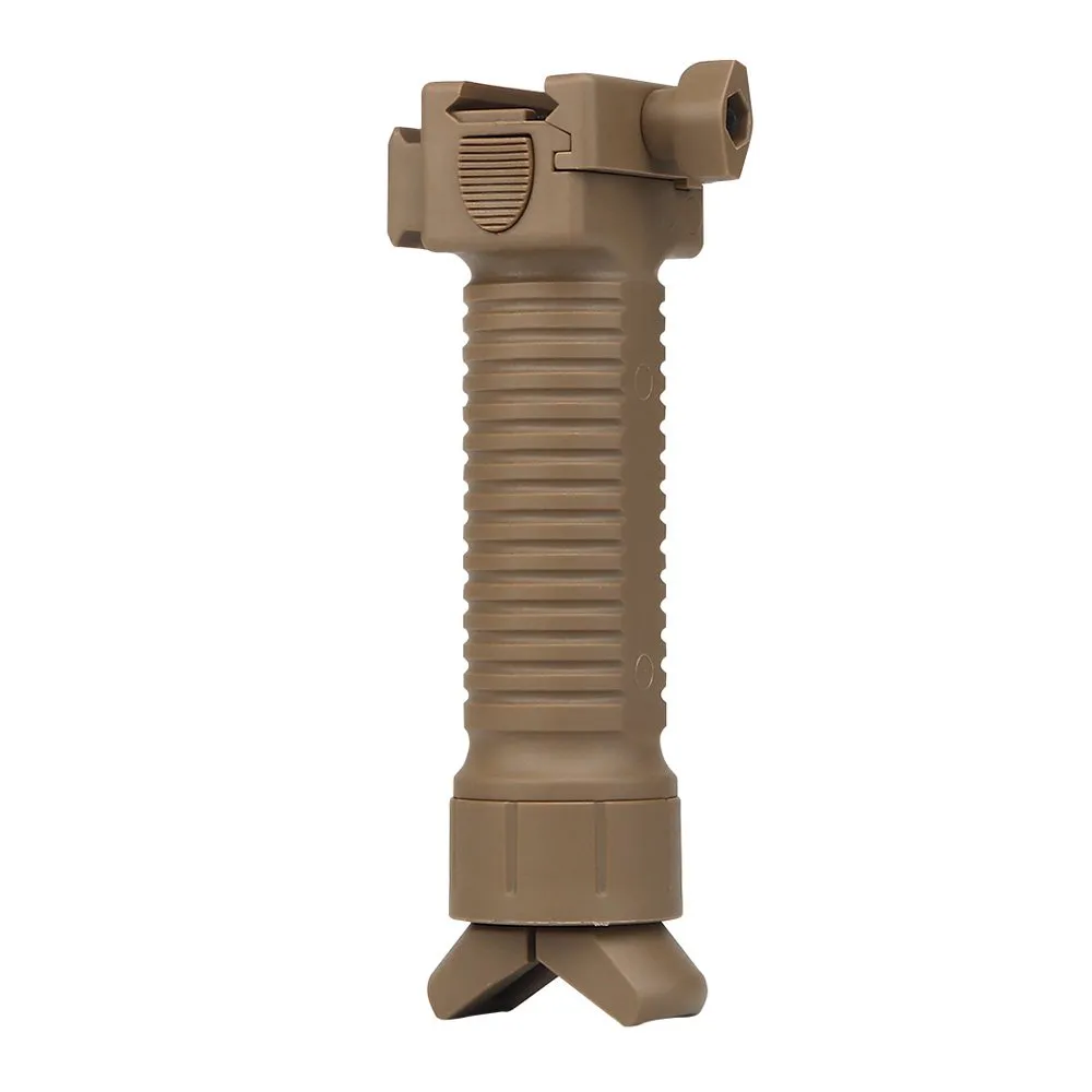 Ручка тактическая с сошками WOSPORT, тан