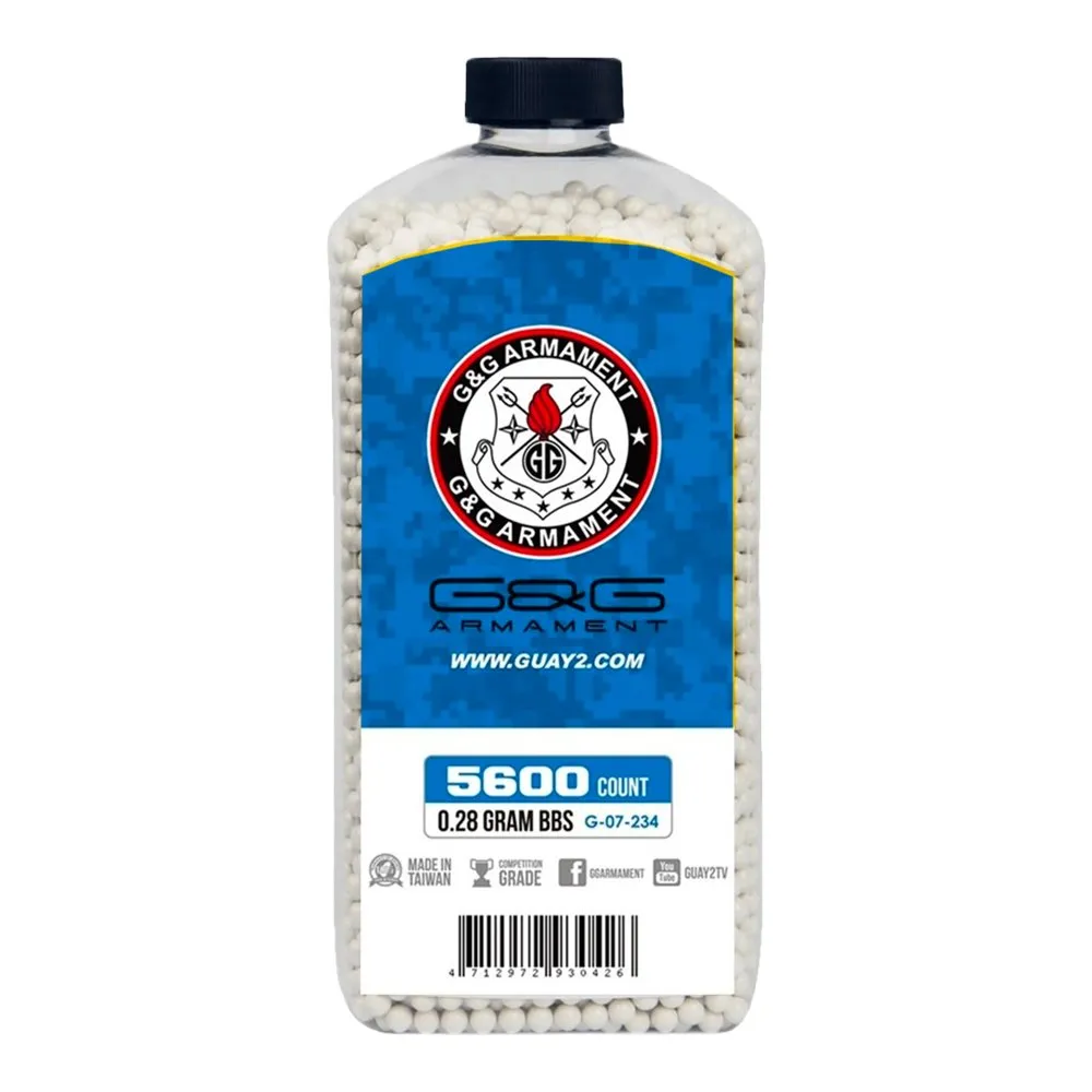 Шары G&G 0.28 Perfect, белый, 5600 шт, бутылка