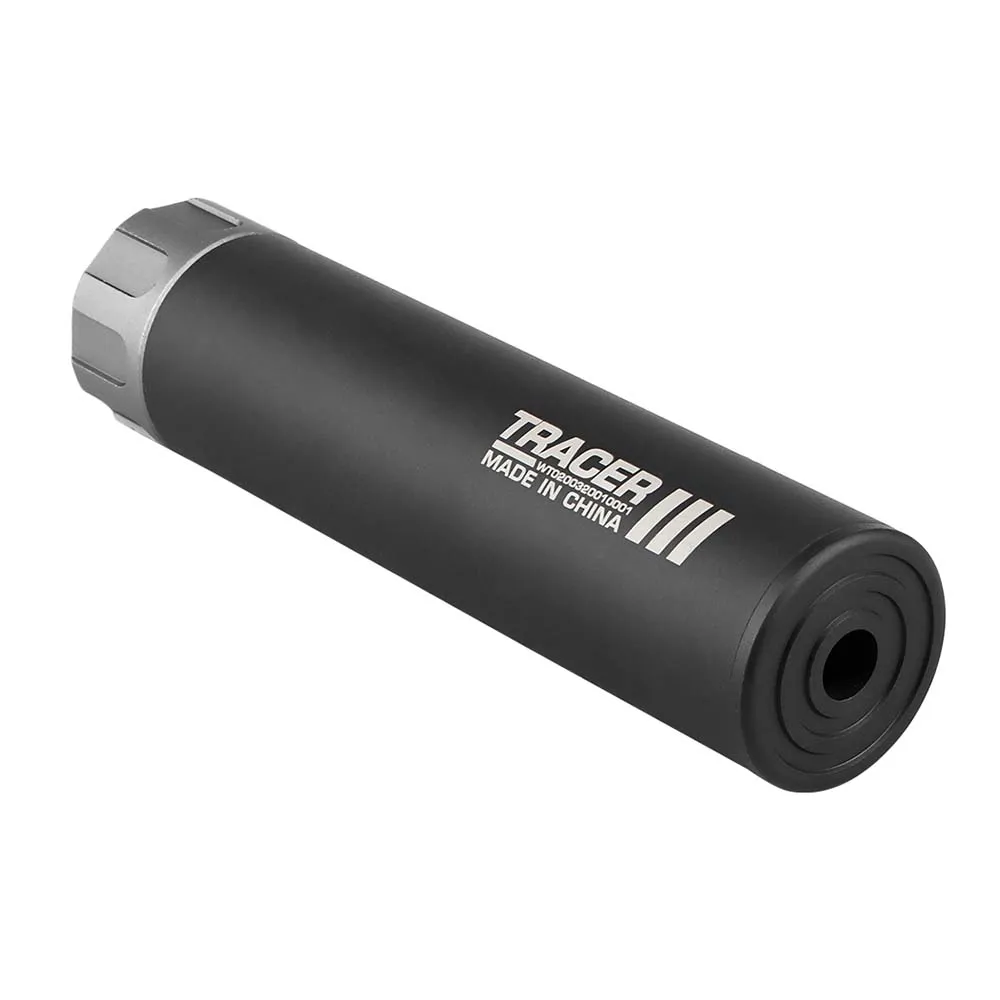 Трассерная насадка-глушитель WOSPORT Flash Silencer L (158 мм), черный