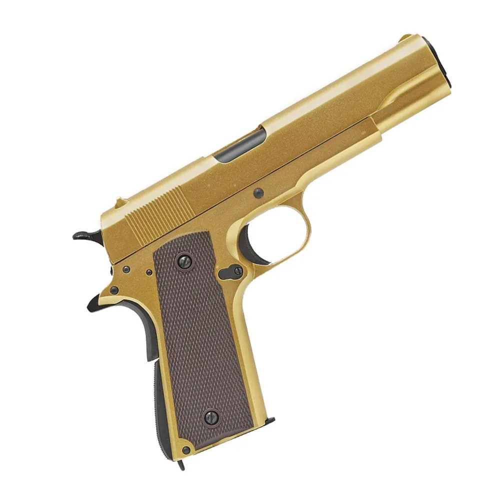 Пистолет газовый Double Bell CLT 1911 золотой