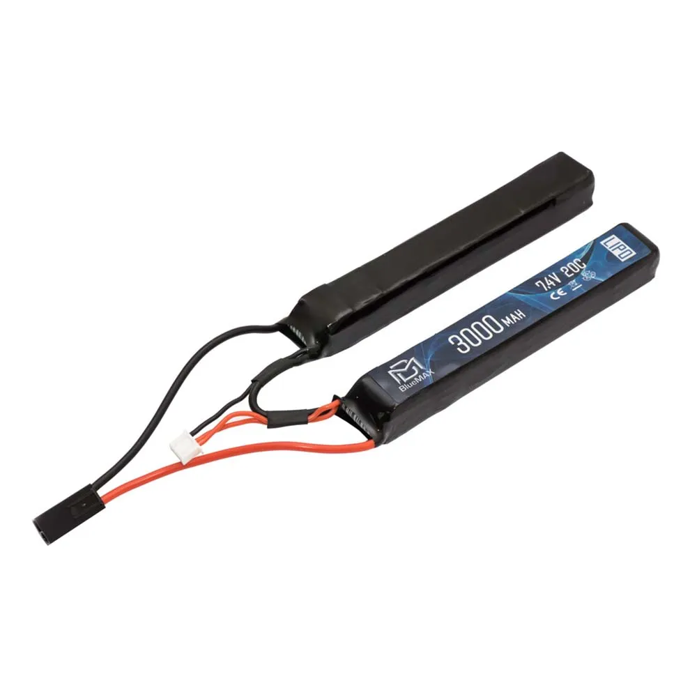 Аккумулятор 7.4В 3000 мАч 2-разд LiPo BlueMAX 20С мини-разъем / 15*21*132